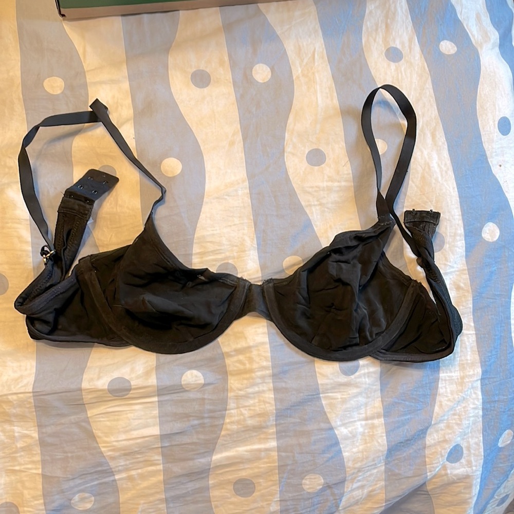 Madewell sheer black bra size 36C